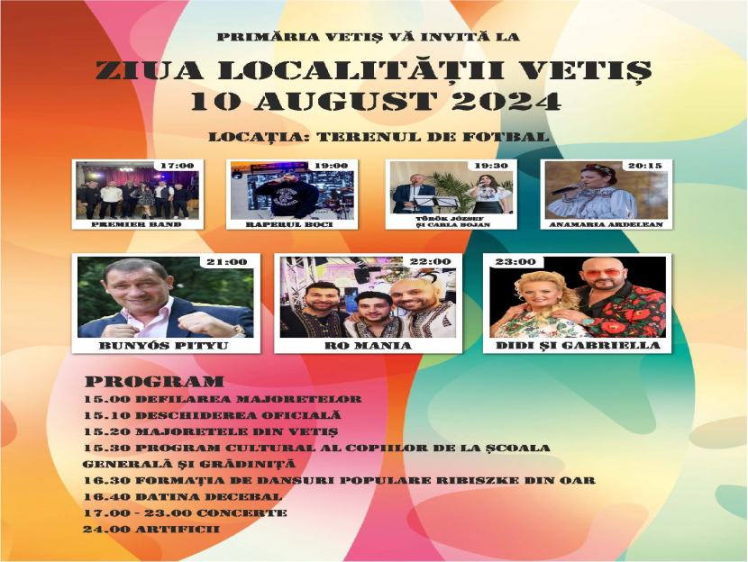 29.07.2024- Ziua localității Vetiș